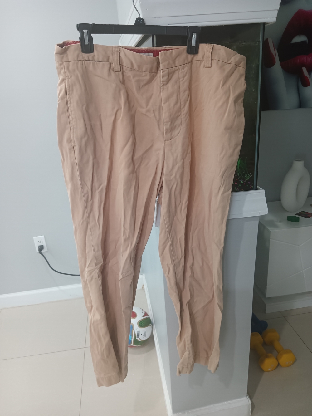 Men's Beige Vintage Docker Pants - Classic Fit